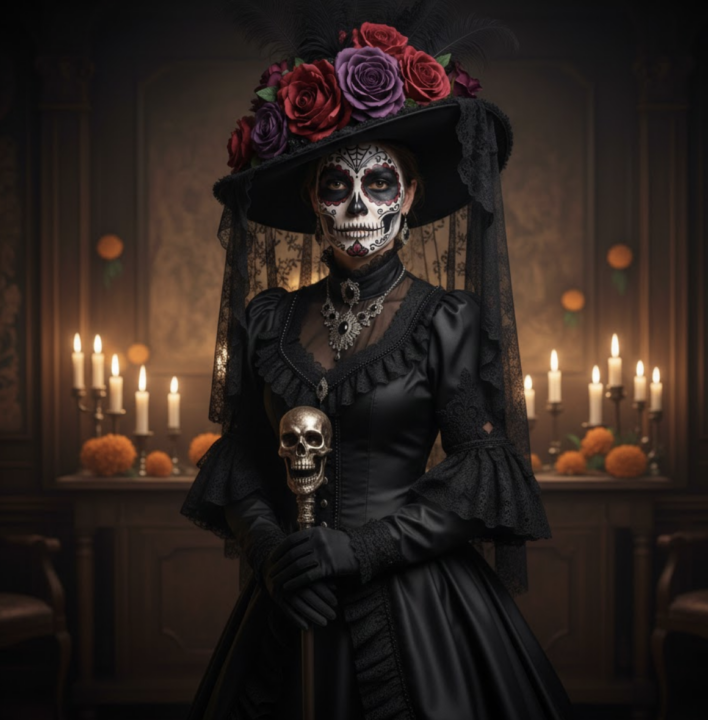 catrina mexico dia de muertos portrait holamigo