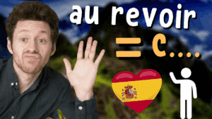 Miniature de vidéo avec une photo de Pierre, le titre « au revoir = c... », illustrant un article Holamigo