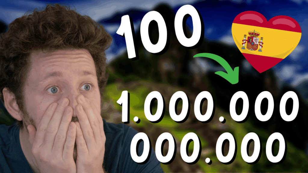 Miniature de vidéo avec une photo de Pierre et les nombres 100, 1.000.000.000.000, illustrant un article Holamigo