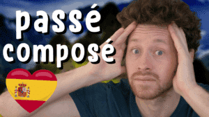 Miniature de vidéo avec une photo de Pierre et le titre « passé composé » illustrant un article Holamigo