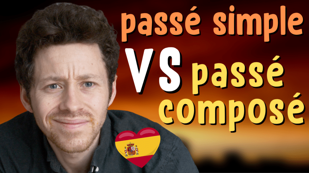 Miniature de vidéo avec une photo de Pierre et le titre « passé simple vs passé composé », illustrant un article Holamigo