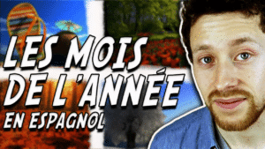 Miniature de vidéo avec une photo de Pierre et le titre « les mois de l'année en espagnol » illustrant un article Holamigo